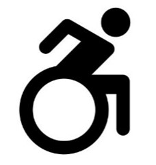 icon of person wheeling